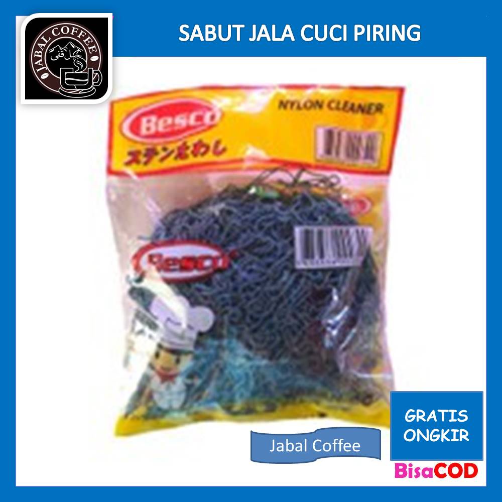 Sabut Nylon Besco 30 Gram / Sabut Jala Cuci Piring / Sabut Cuci Piring / Serabut Jaring Pencuci Piring