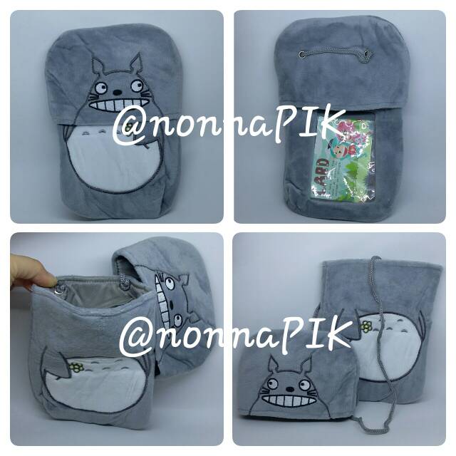 Sling Bag + ID Card + Tas Selempang Instax Kamera [ Tali Panjang ] Totoro - Kitty - Pokemon