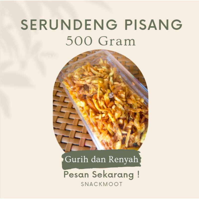 

SERUNDENG PISANG PEDAS DAUN JERUK 500 GRAM