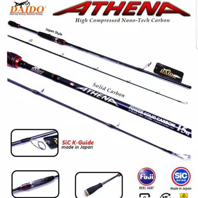 Joran daido athena 180cm power 10kg-15kg carbon solid ...