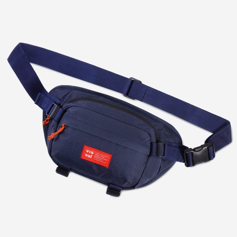 Waistbag Targa Navy - Tas Visval Original - Waist Bag - Sling Bag - Tas Selempang - Tas Pinggang
