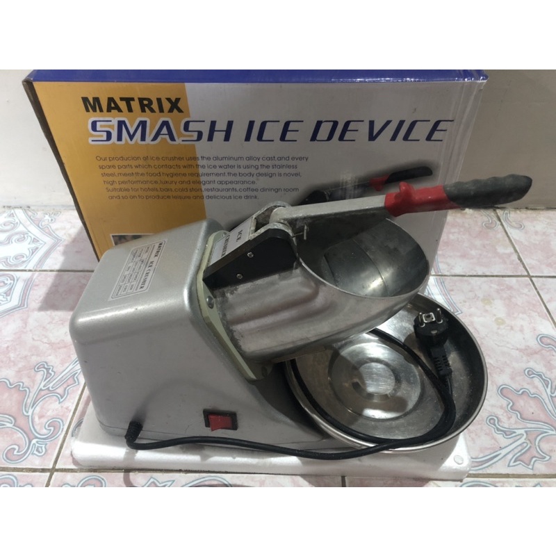 Mesin Serut Es Batu Besi Stainless Alat Cor Kokoh Ice Crusher ETON MATRIX COLD