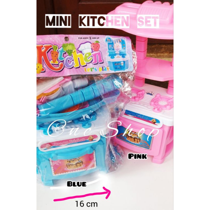 Mainan Anak Masak Masakan Kompor Kitchen Set Ukuran 32x16cm Bagus Murah Kado Ultah Anak