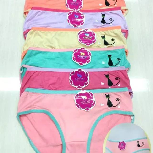 Grosir 6in1 celana dalam anak perempuan faylin / cd anak sd smp murah Best Quality