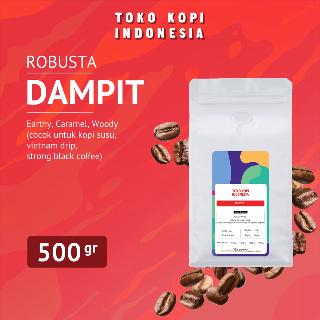 

Kopi Fine Robusta Dampit Malang 500gr Coffee Beans Espresso Biji Bubuk