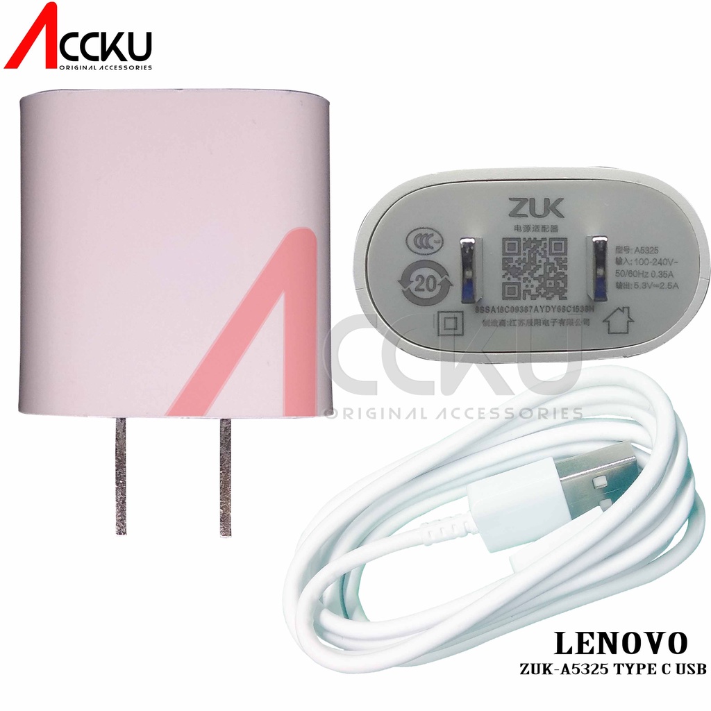 TRAVEL CHARGER LENOVO TYPE C CASAN LENOVO ZUK A5325 TYPE C ORIGINAL