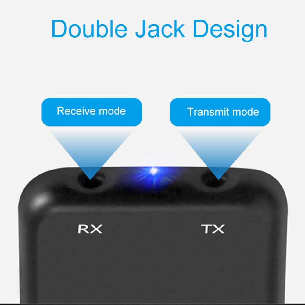 HiFi Audio 2 in 1 Bluetooth Transmitter &amp; Receiver 3.5mm - YPF-03 - Black