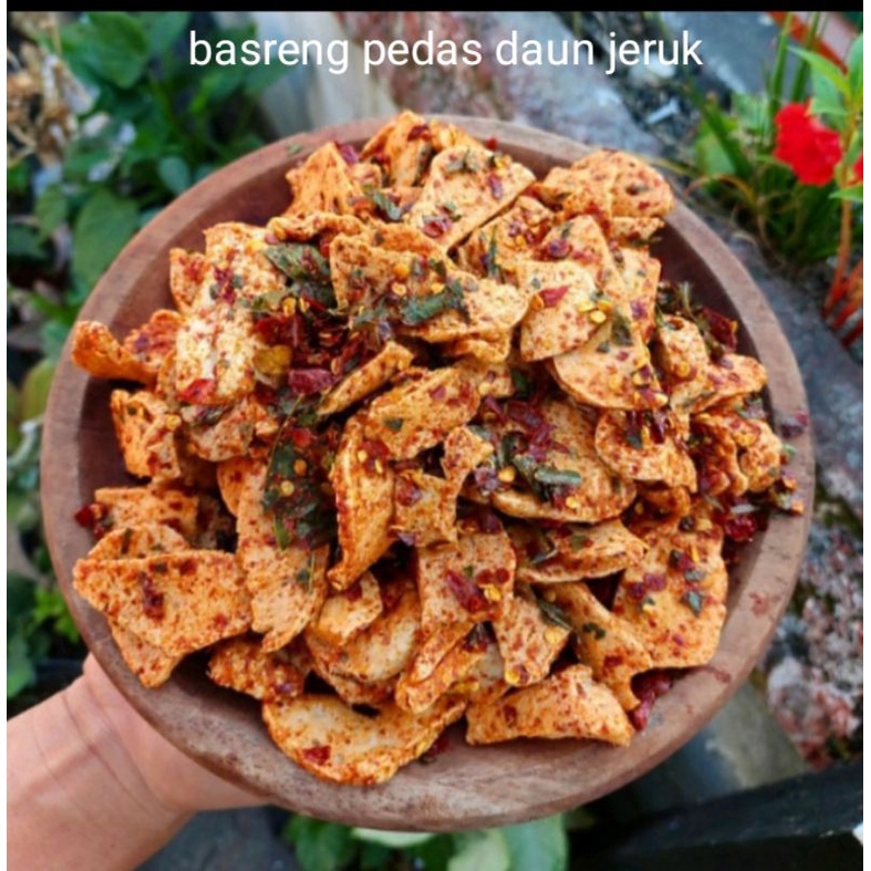

basreng pedas daun jeruk kemasan 500 gr