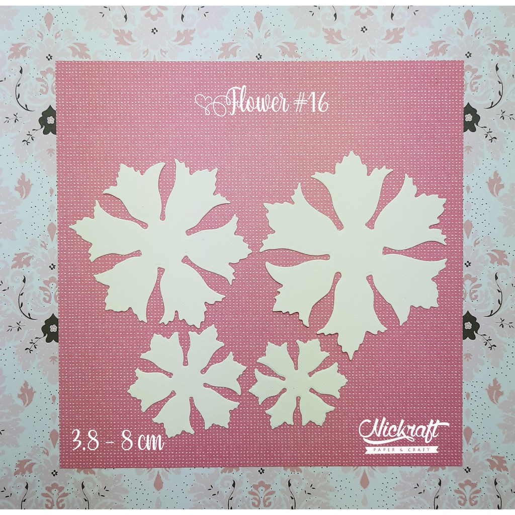 

FLOWER #16 - Bahan Scrapbook Bunga Kertas
