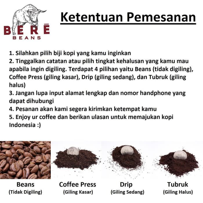 Kopi Robusta Bali Kintamani 1 KILO 1KG Biji Bubuk Coffee Bean Beans KG