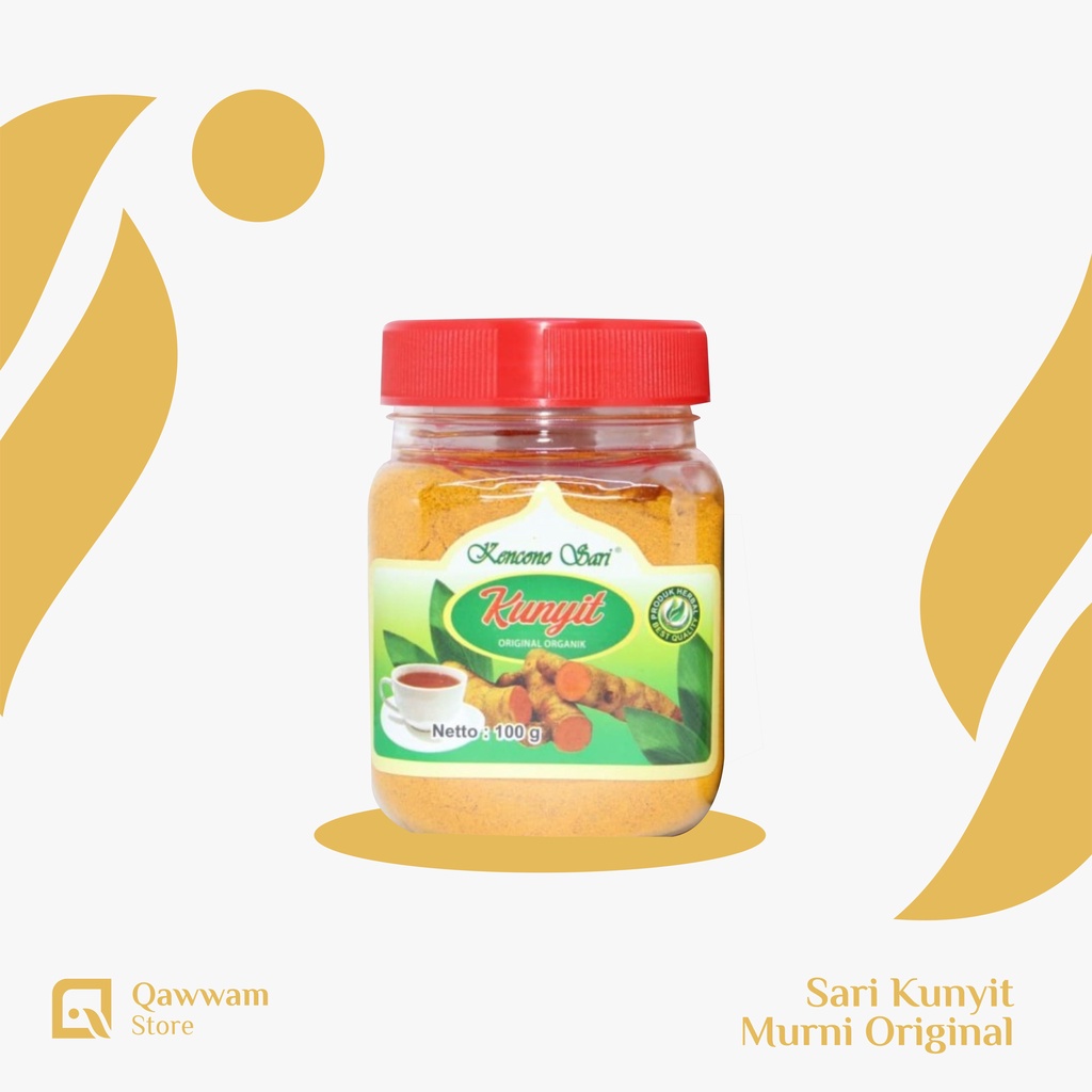 

KENCONO SARI Kunyit Murni Bubuk Herbal Organik Alami