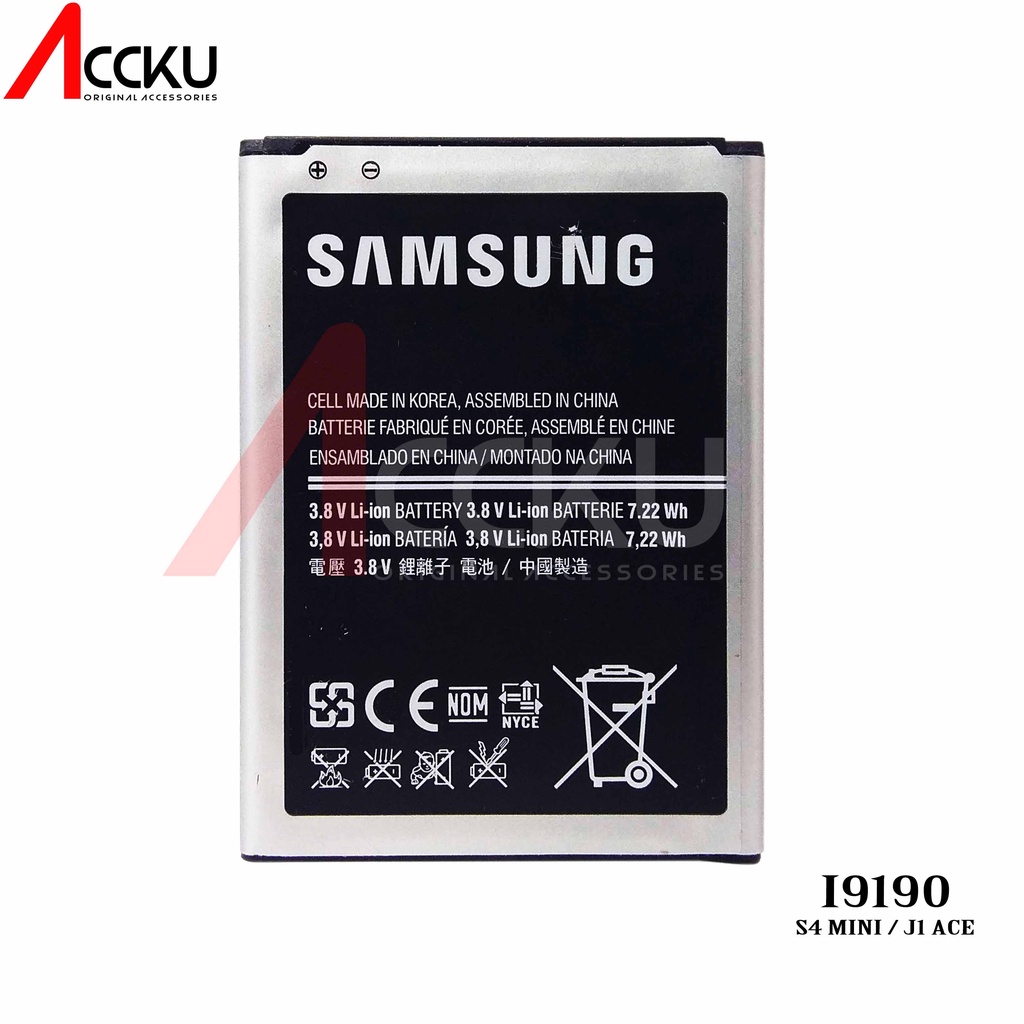 BATRE SAMSUNG I9190 GALAXY S4 MINI BATTERY BATERAI SAMSUNG J1 ACE J111 B500AE ORIGINAL 99