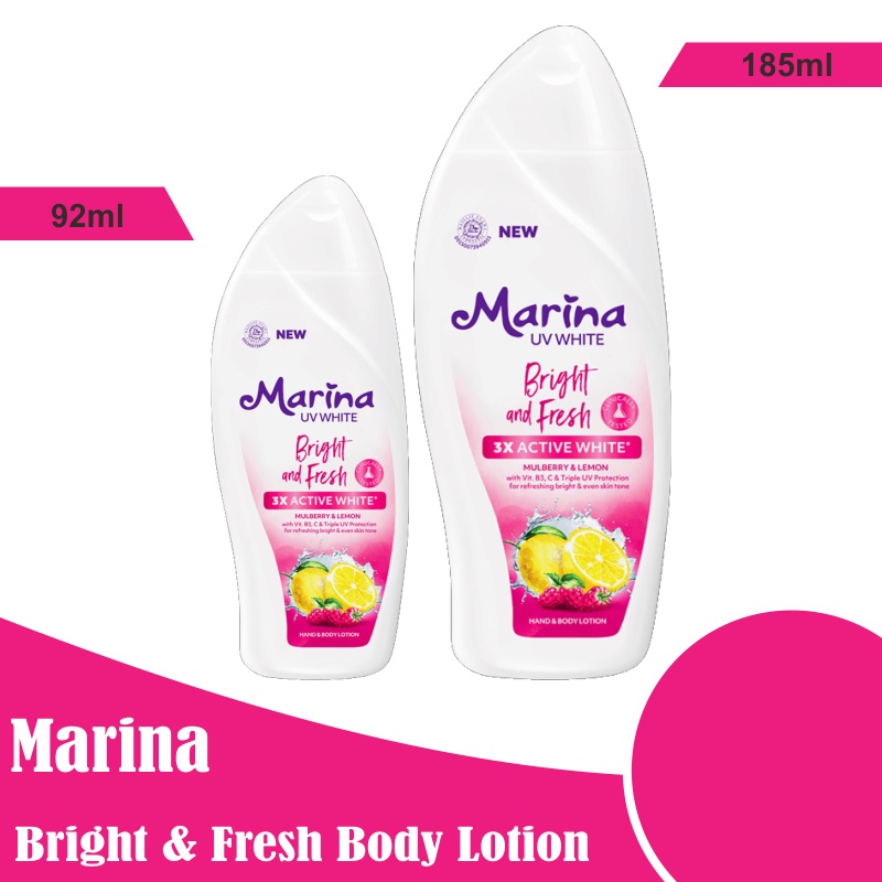 Marina Bright &amp; Fresh Body Lotion 92ml / 185ml