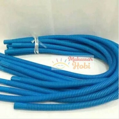 Selang Spiral Biru Mesin Pompa Power Head Filter Aquarium Aquascape