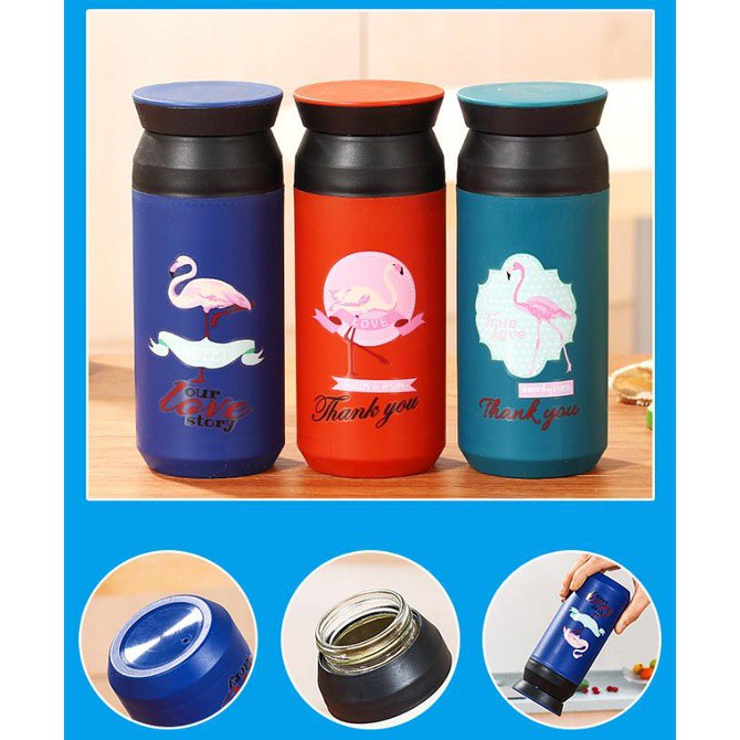 Botol Minum kaca Motif karakter Lucu