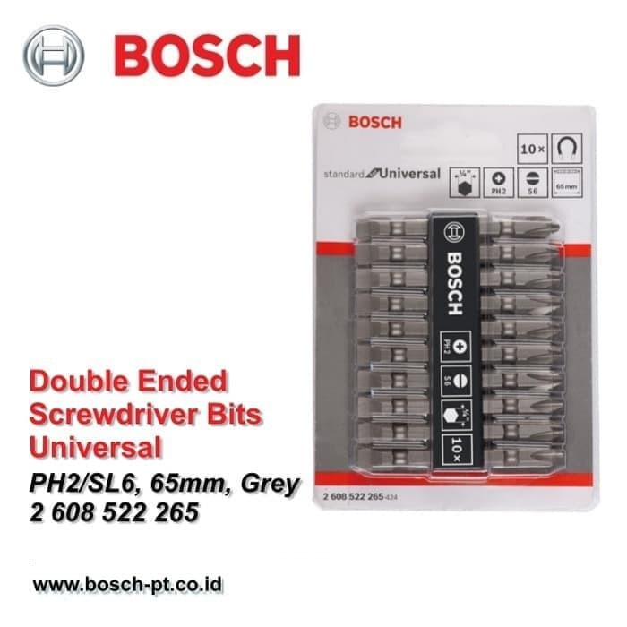 Mata Obeng BOSCH Grey PH2/SL6 65 mm (+) (-) 265
