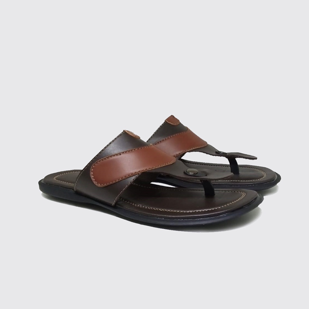 Sandal Kulit Asli Ukuran Jumbo Big Size 44 45 46 47 48 | Sandal Pria Ukuran Kaki Besar dan Lebar - Mzio J15 Series