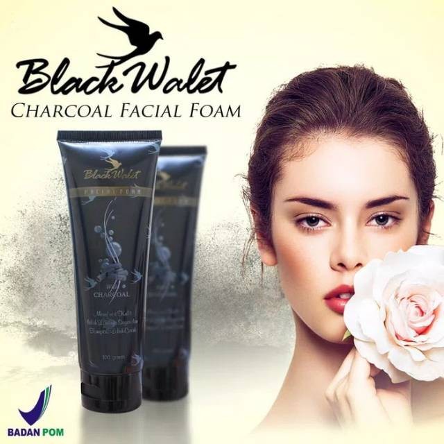✨ AKU MURAH ✨Black Walet Facial Foam With Charcoal / 100gr