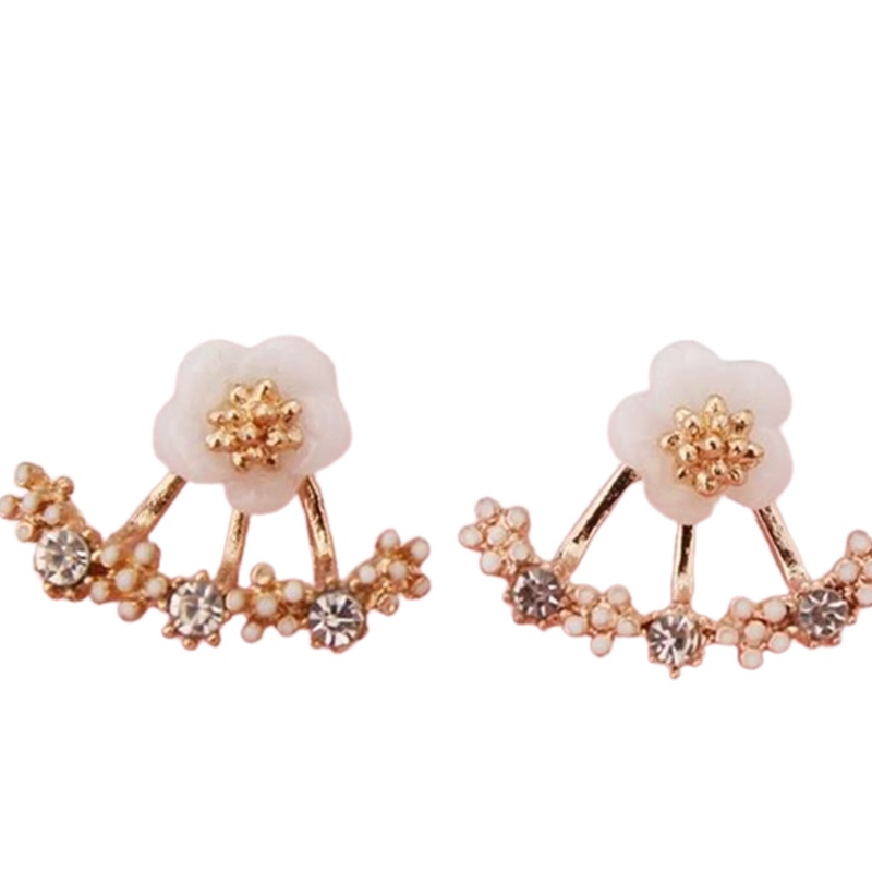 Anting Stud Desain Bunga Daisy Gaya Korea Untuk Wanita