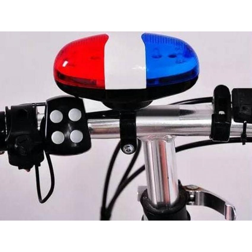 BELL / KLAKSON SEPEDA 4 SIRINE POLICE SOUND + LAMPU