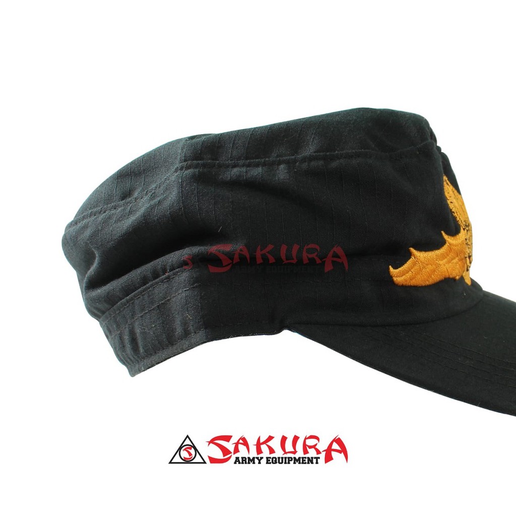 Topi POL PP Komando Wing Hitam Topi SATPOL PP