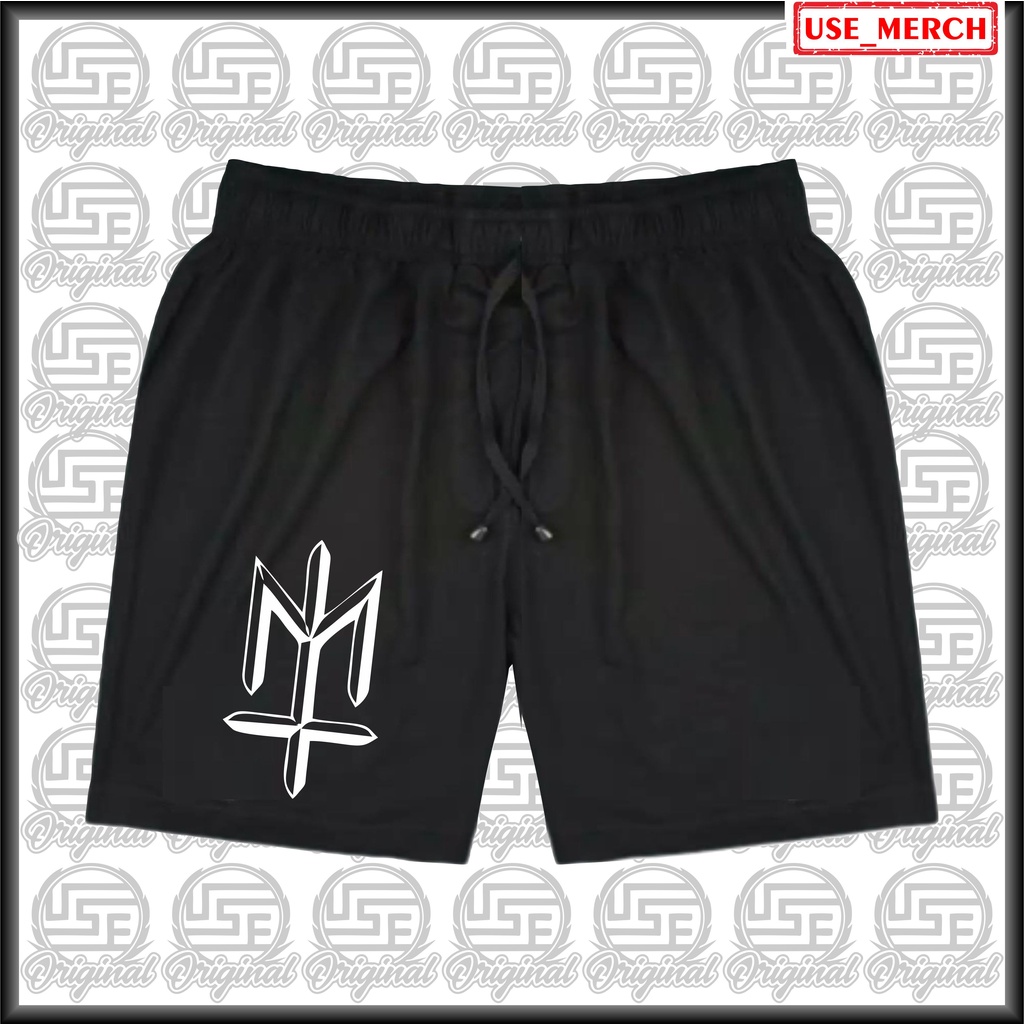 Boxer Meshort Celana Kolor Daleman Bahan Kaos Band Musik Metal Punk