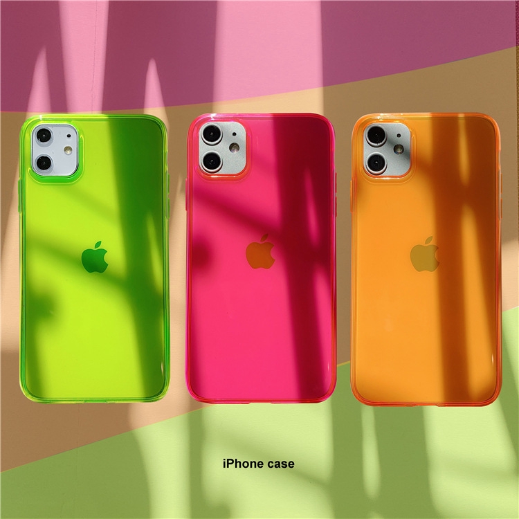 iPhone 12 Pro max Soft Case Bahan Tpu Warna Neon Untuk