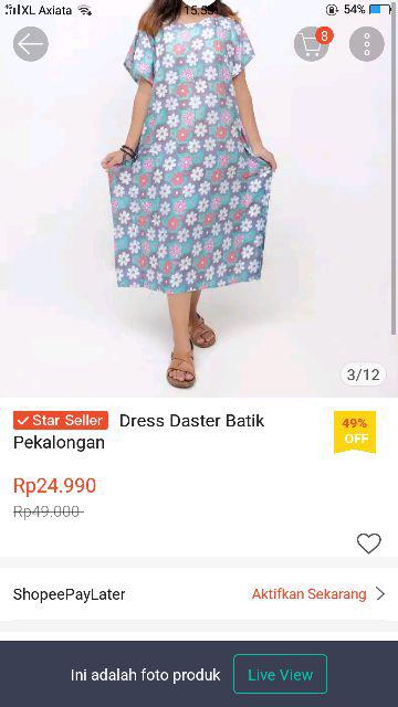 Dress Daster Batik Pekalongan