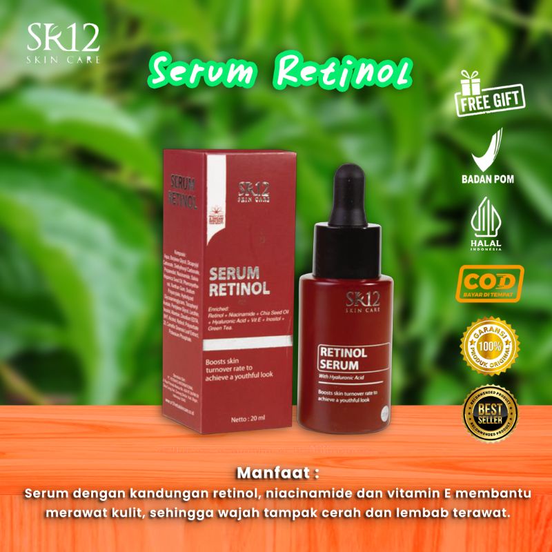 NEW PRODUCT ( DAPATKAN HADIAH) harga serum retinol sr12/SERUM RETINOL SR12 / RETINOL / SERUM / BPOM 