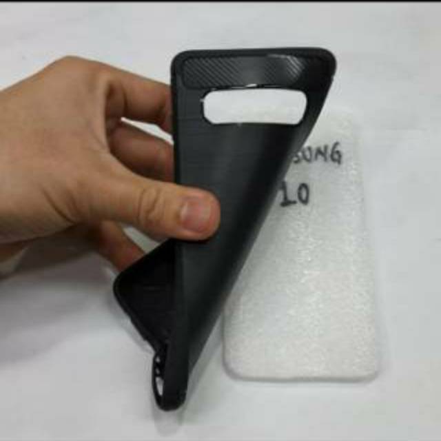 karet SAMSUNG S10 softcase ipaky SAMSUNG S10 silikon karet hitam