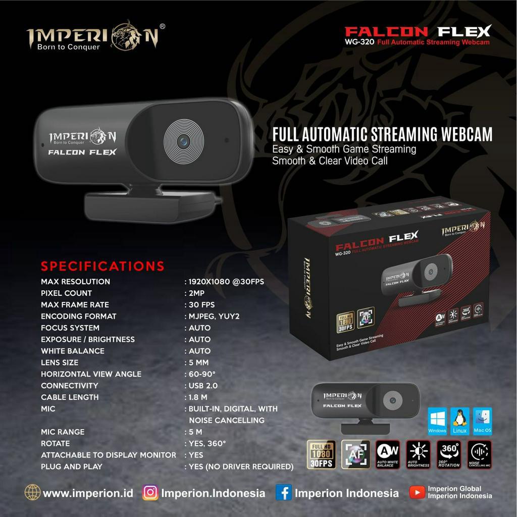 Imperion Webcam Falcon Flex WG-320 1080p 30fps