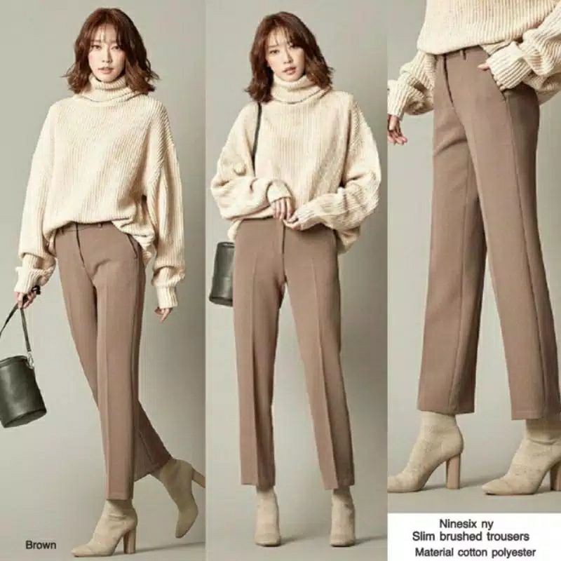 CELANA BAHAN WANITA BRAND KOREA NINESIX (SISA PABRIK EKSPORT)