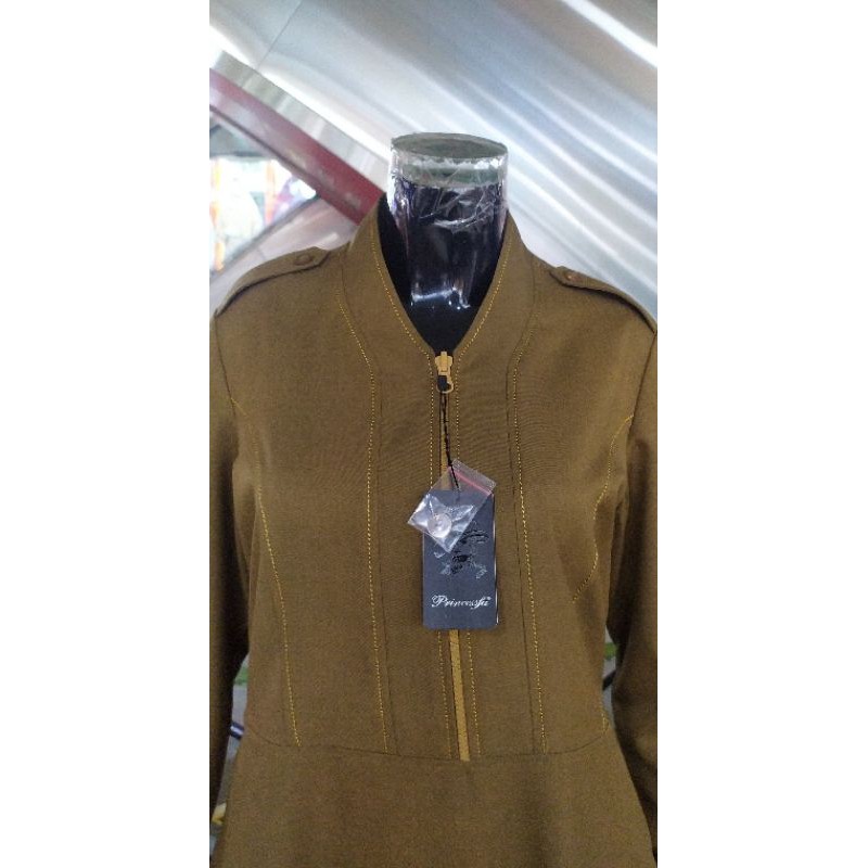 GAMIS BUSUI PNS PDH PEMDA KHAKI COKLAT TUA BAHAN DIJAMIN ADEM DIPAKAI