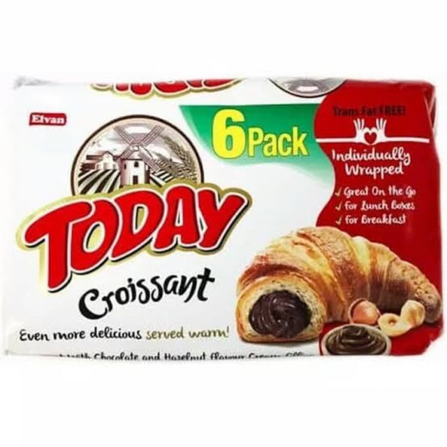 

Elvan Today Croissant Hazelnut isi 6 pack Murah