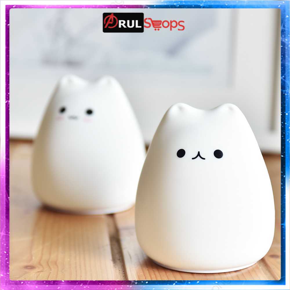 Little Cat Lampu Tidur LED RGB Light Model Cute Cat - LJC-124