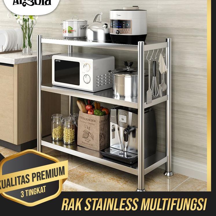 Koleksi Terbaru Rak  Susun Dapur  D13 Rak  Stainless  Steel  