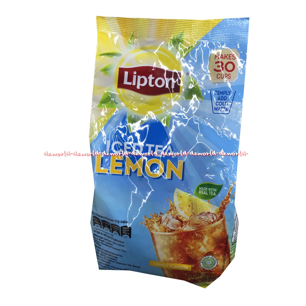 Lipton Iced Tea Lychee Powder 30cups lemon Leci Pech Peach Teh Bubuk Liptontea Teh Lipton Serbuk