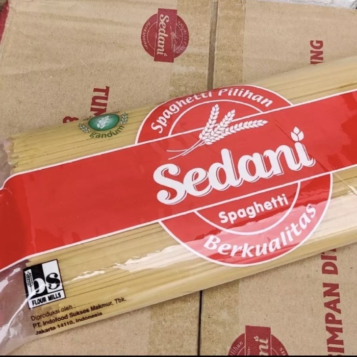 

Spaghetti Sedani 1 kg / Mie Spageti Lidi Sedani 1kg Indofood Pasta Spagheti Spagetti 1000 gr