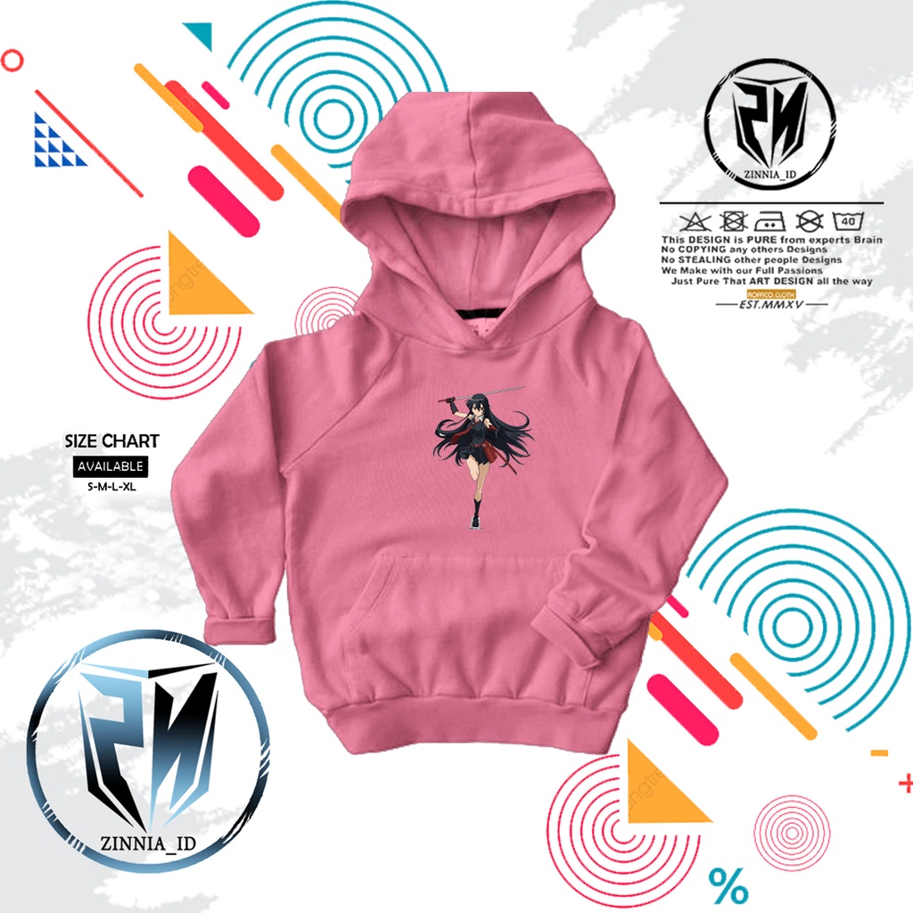 jAKET HOODIE ANAK ANIME MANGA akame ga kill