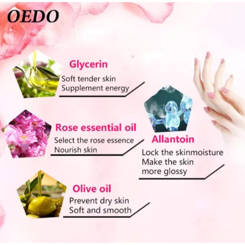 [BPOM] OEDO ROSE POLYPEPTIDE MOIST HAND CREAM | CREAM TANGAN PELEMBAB, PELEMBUT, PEMUTIH, ANTI KERIPUT |