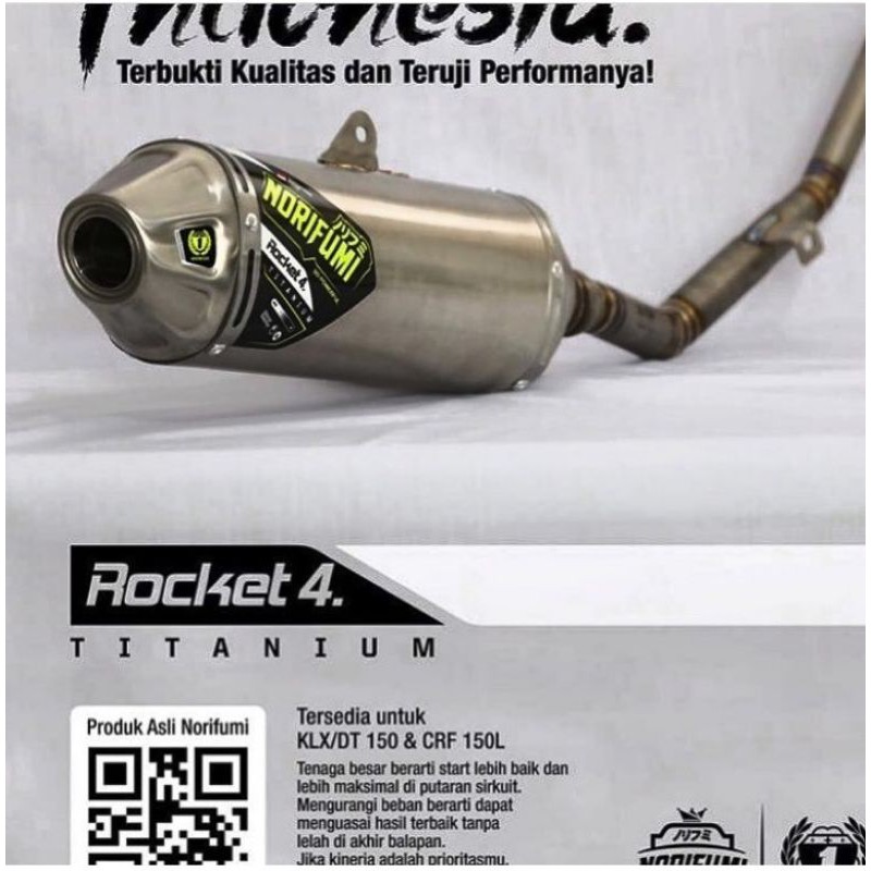 Knalpot norifumi rocket4 titanium