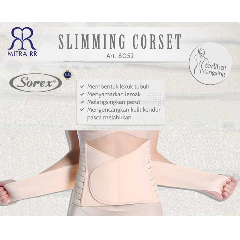 Korset Sorex 8052 / Korset Pelangsing / Slimming Corset Stagen Pengecil Perut Setelah Melahirkan