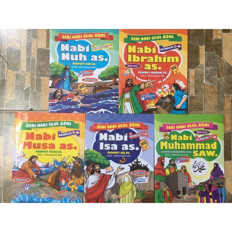Buku Cerita Bilingual Seri Nabi Ulul Azmi. Nabi Nuh As . Nabi Ibrahim As . Nabi Musa As . Nabi Isa A