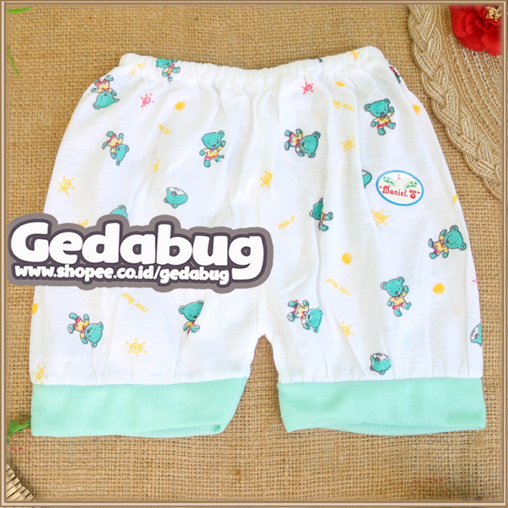 3 Pcs - Celana Anak Daniel PUTIH Pendek / Celana Anak Motif Print | Gedabug