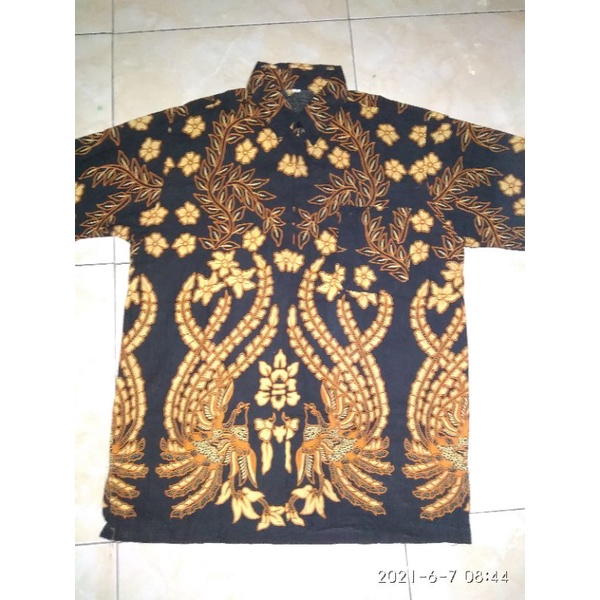 Hem Kemeja batik pendek motif manokcilik baju distro murah M-10XL reguler super jumbo seragam kantor