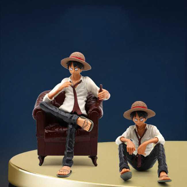 Apaffa Action Figure One Piece Model Luffy Sitting on Sofa 1 PCS - AP2