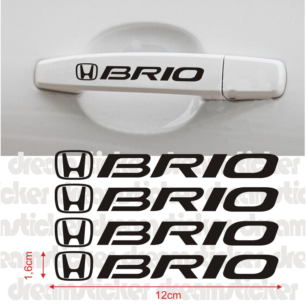 Sticker Door Handle Cutting Stiker Pegangan Pintu Mobil Honda Brio
