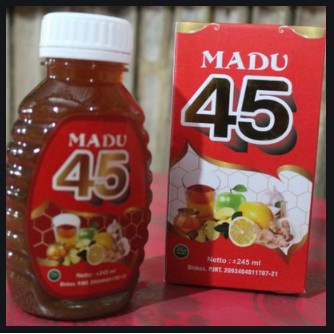 ( Original ) MADU 45 Herbal Terapi Jantung Kolesterol Darah Tinggi Diabetes Trigliserida Terpercaya