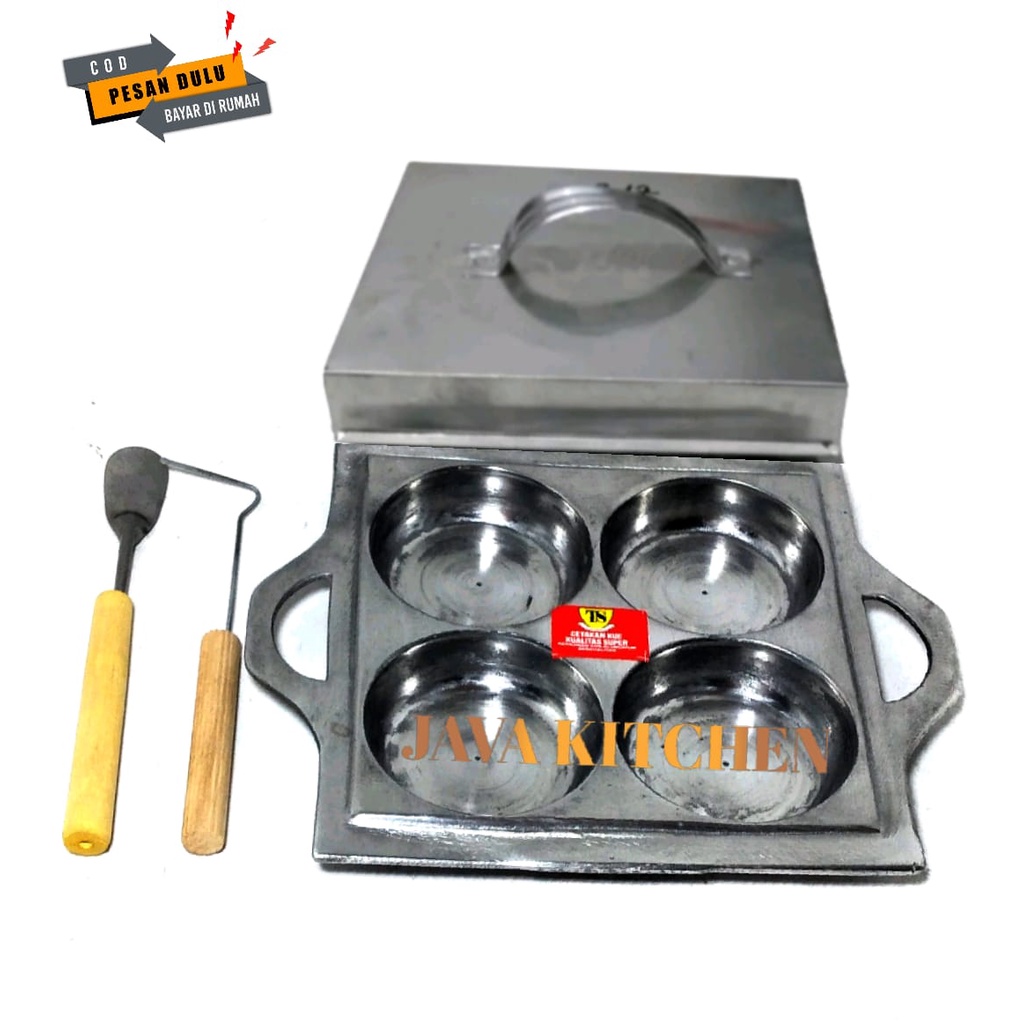 Cetakan martabak mini Cetakan cimin lubang 4 Cetakan martabak mini 4 lubang Cetakan kue martabak kue