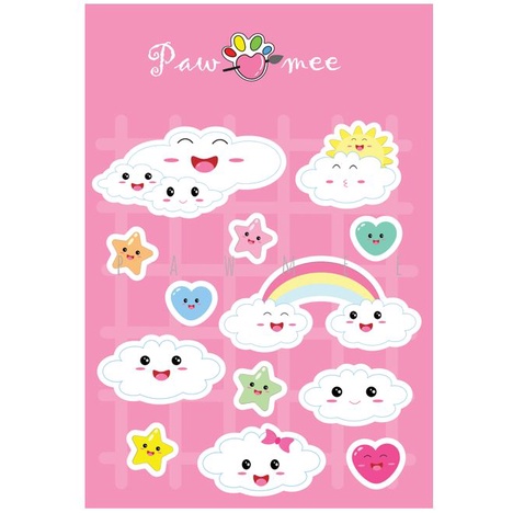 

Sticker Aesthetic - Deco Journal - Pawmee - Cute planner stiker tema Awan